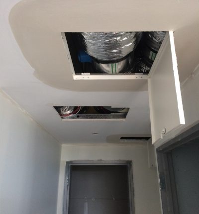 Teto de gesso / estrutura em Steelframe
